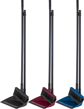 Набор Rock'n'Roll 5в1 щетка для пола с совком, с высокими пластиковыми ручками SC5515