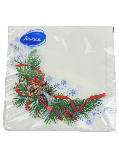 Салфетки Лилия 33*33 Хвойная 2сл 20л 4436