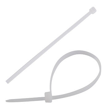 Хомут-стяжка нейлон, 100шт, 150х2,5мм, белый 007577