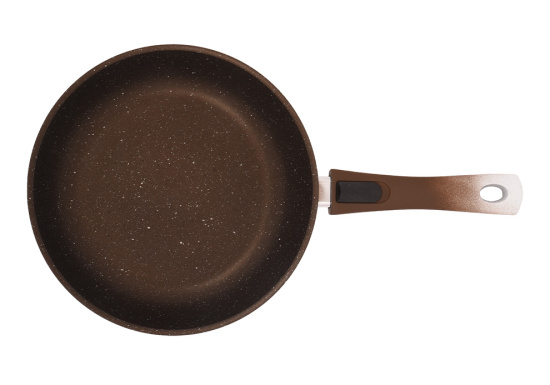 Сковорода 260/60мм со съемной ручкой,soft touch АП(кофейный мрамор) смк264а,,