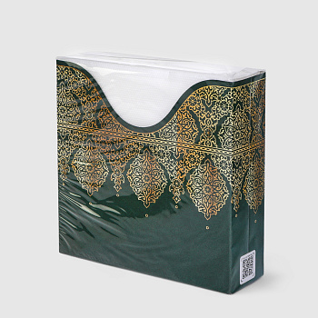 Салфетки GrandPedro 33*33 в коробочке Алладин 2сл 25л 2616