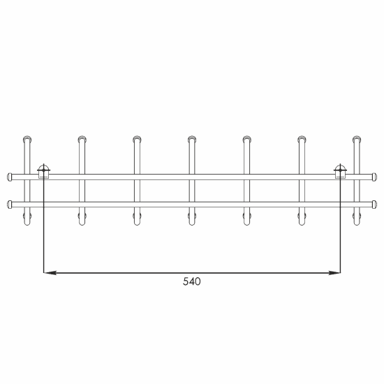Вешалка "Норма 7" Коричневый