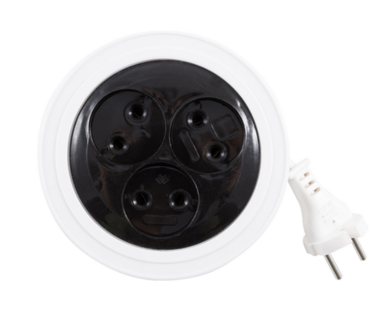 Удлинитель ENGY "Рулетка", 3м/3роз (ШВВП 2х0,75) 186709