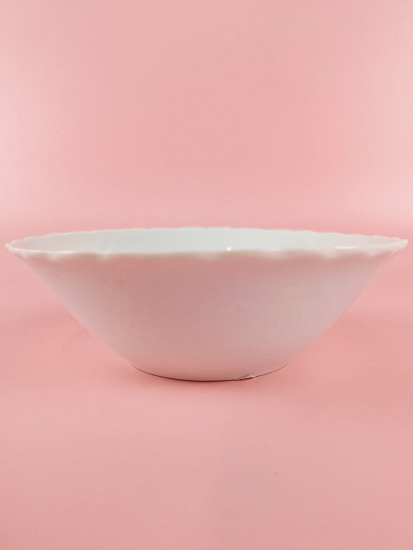 Салатник 5 "Белье" свк5-WHITE вырезной край 103609