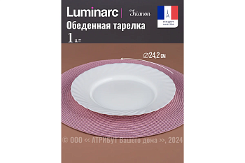 Тарелка обеденная ТРИАНОН 24.5см X2625