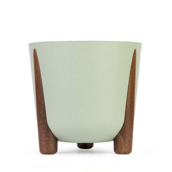 Кашпо на ножках "Жардин" 21л (с дренажной вставкой) (оливковый) М9144