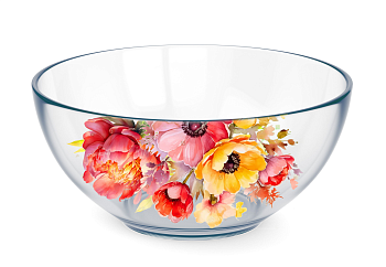 Салатник средний d-16см в упаковке Цветы и ягодки 1449/48