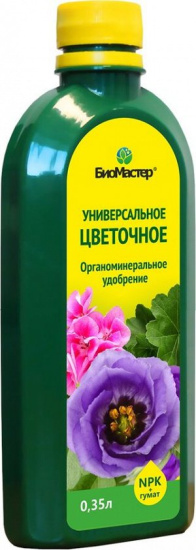 Удобрение комплексное 0,35л для всех видов цветов БИОМАСТЕР