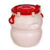 Бочка 30л белая с широким горлом с гермт.кр