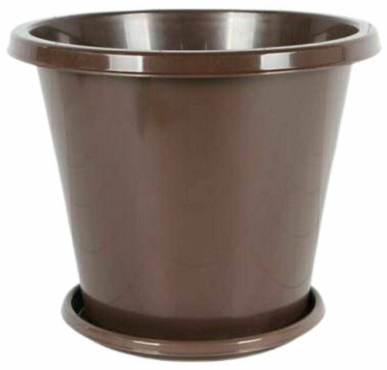 Горшок цветочный Эконом 2л с под коричневый М6601