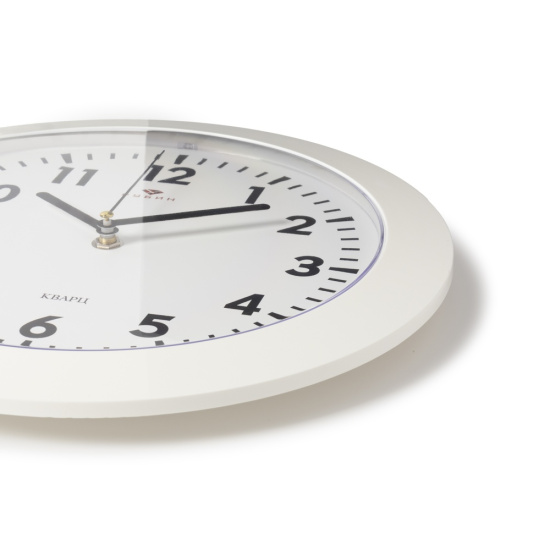 3125-001 Часы настенные "Рубин" Классика, круг d=31см, корпус белый