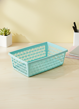 Корзина для хранения "Велетта" 34х21х10см бирюзовая С713БИР