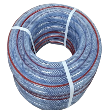 Шланг ПВХ армированный 3-х слойный 18х24мм 3/4" GARNET FOOD GRADE  с красной полосой 25м 104156