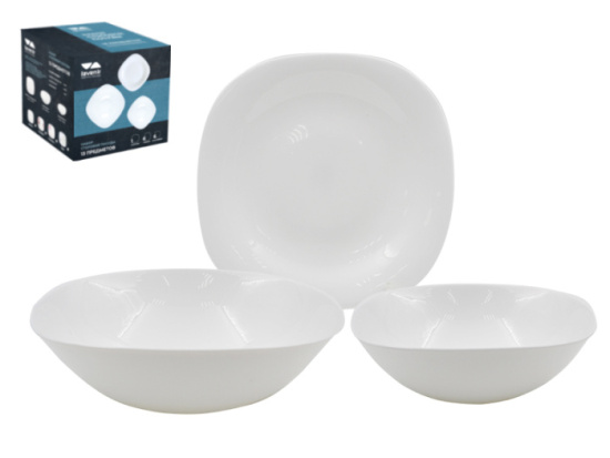 Столовый набор (13пр.) Lavenir "Square soft" 700/1150 мл, 20/17/21 см 13PCS SQ WHITE 78936