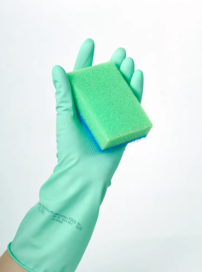 Губка для мытья посуды ЧИСТЮЛЯ 10MAXI с абразивом 10шт 96*64*27 П0305