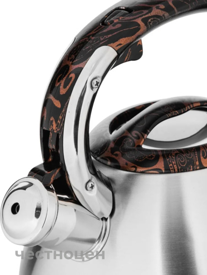 Чайник для плиты 3,7л нержавеющая сталь НМ 5587 со свистком