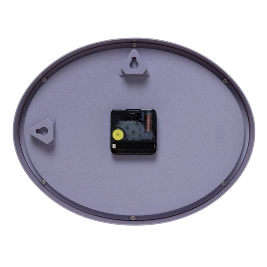 2720-121 (10) Часы настенные овал 22,5х29см, корпус сиреневый "Классика" Рубин