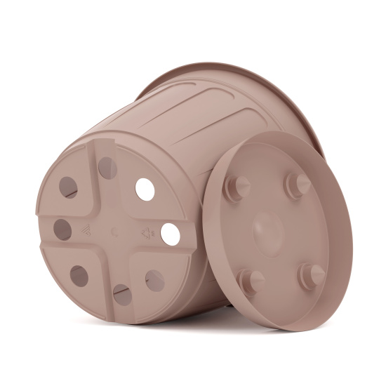 Горшок цв. "Дионис" 3,6л (бежевый) М8524 Горшок цв. "Дионис" 3,6л (бежевый) М8524