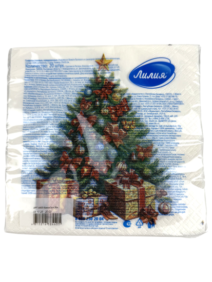Салфетки Лилия 33*33 Краса 2сл 20л 4405