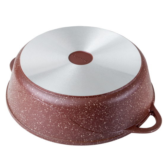 Жаровня 4,5л. 300/95 Шоколад лит/руч. с кр. (п/у), ж6130аш