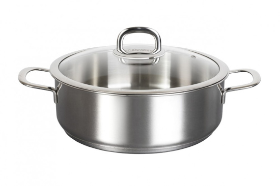 Сотейник линии "SAFIA" 3,9л.д.26см, со стекл.крышкой SF-STP3926G