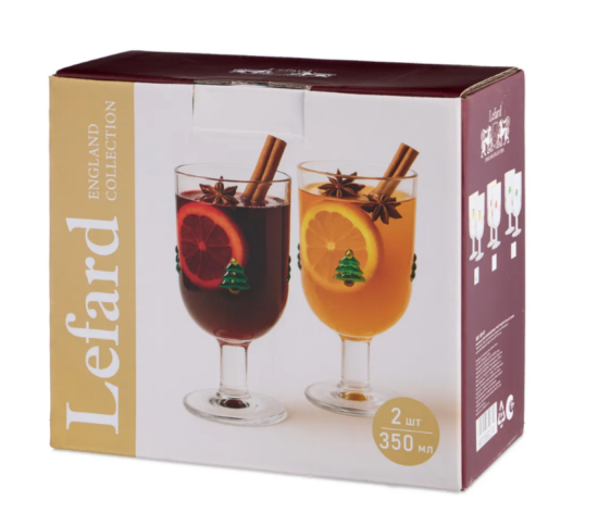 НАБОР БОКАЛОВ ДЛЯ ВИНА "FRUITY PINEAPPLE" ИЗ 2 ШТ. 350 МЛ (685-137)