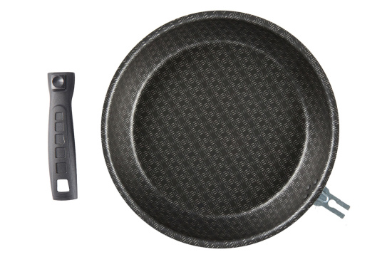 61672217 Сковорода 220мм,1 ручка,без крышки,антипригарное покрытие сплав А5 "Лён"