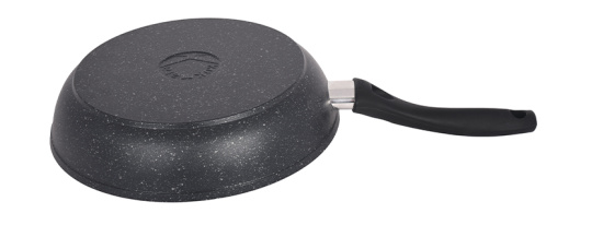 Сковорода-гриль 260/60-м с ручкой антипригарное покрытие (темный мрамор) сгрмт260а