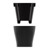 Горшок цветочный "Лея" 4л овальный двойной (с автополивом) (графитовый) М8898