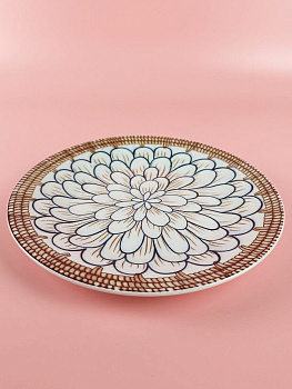 Тарелка десертная Lavenir "Нимфея" 20 см, 8" тгк8-5017 гладкий край фарфор 104175