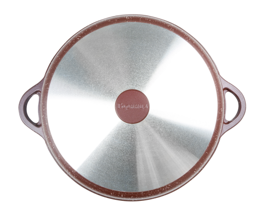 Жаровня 4,5л. 300/95 Шоколад лит/руч. с кр. (п/у), ж6130аш