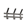 Вешалка настенная "ТОРОНТО 3" (Графит) ВНТ3  ГР