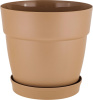 Горшок для цветов InGreen Villa de Fiori с фикс.поддоном 1,1л, D130мм, молочный шоколад IG660010047 Горшок для цветов InGreen Villa de Fiori с фикс.поддоном 1,1л, D130мм, молочный шоколад IG660010047