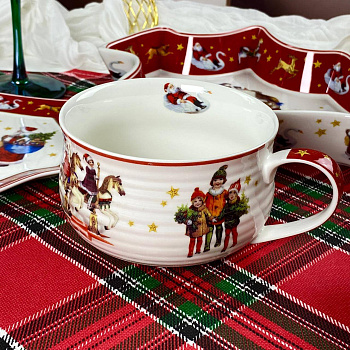 Бульонница 500мл НОВЫЙ ГОД в под.уп. 305-205