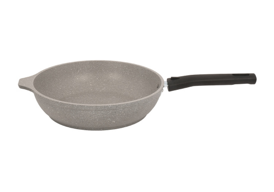 Сковорода 240/60мм со съемной ручкой,антипригарное покрытие(свет. мрамор) смс246а