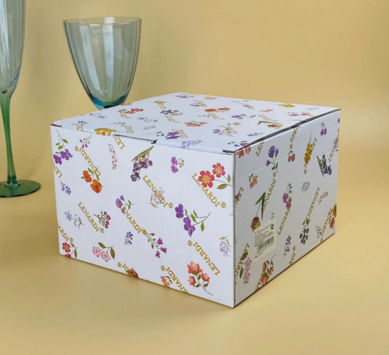 Блюдо 19,5х9см на ножке КРОКУС в под.уп. 109-210