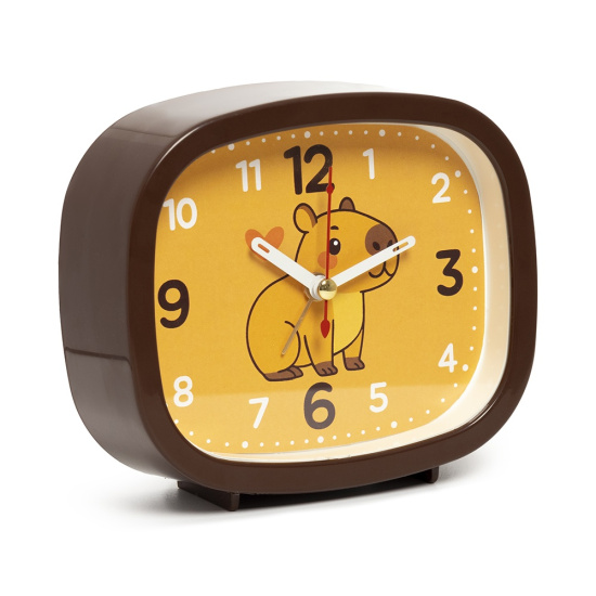 Будильник кварц. корпус коричневый Капибара В5-023