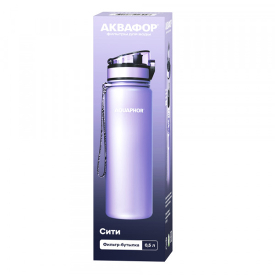 Фильтр-насадка Аквафор модель Бутылка (лавандовый) 525494,,