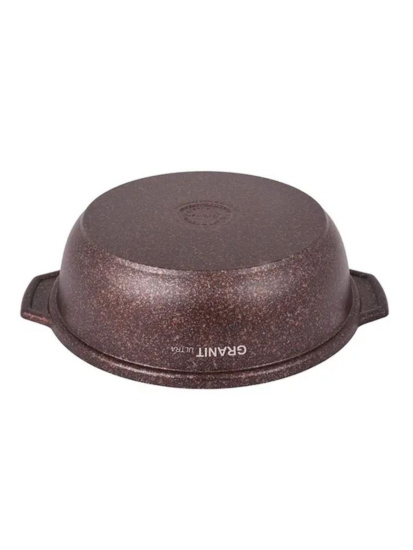 Кастрюля-жаровня 3,0л со стекл.крышкой АП "Granit ultra" (red) жга31а