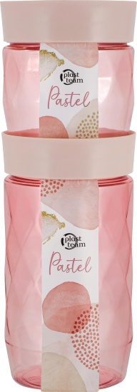 Банка для сыпучих продуктов Plast Team Pastel 0,5л персиковая карамель PT170110040 Банка для сыпучих продуктов Plast Team Pastel 0,5л персиковая карамель PT170110040