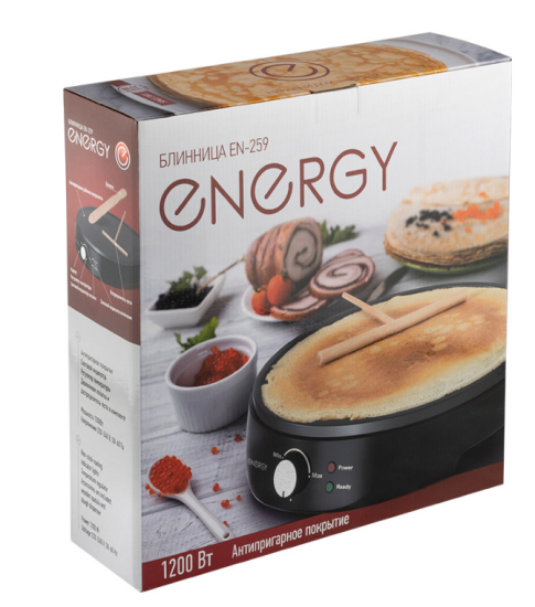 Блинница ENERGY EN-259, 1200 Вт 105549