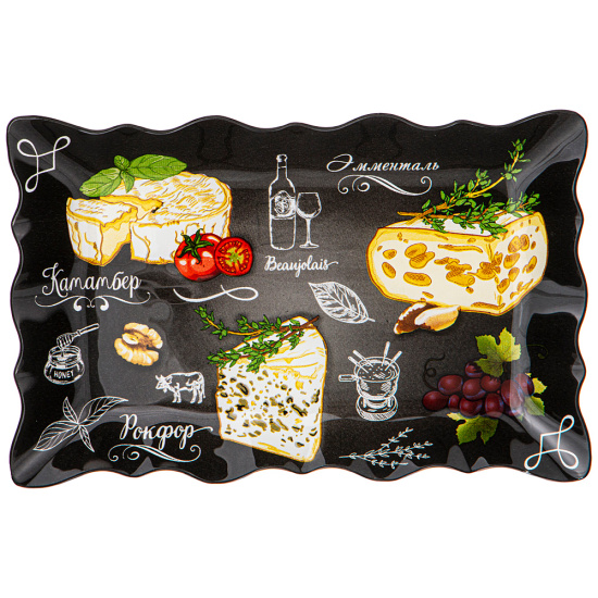 БЛЮДО ДЛЯ СЕРВИРОВКИ  КОЛЛЕКЦИЯ "BUFFET" 25*16.5*2 СМ 198-295