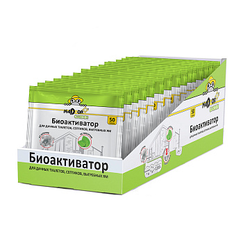 Биоактиватор для дачных туалетов и септиков 50гр, в порошке, универсальный Nadzor Garden 123 551