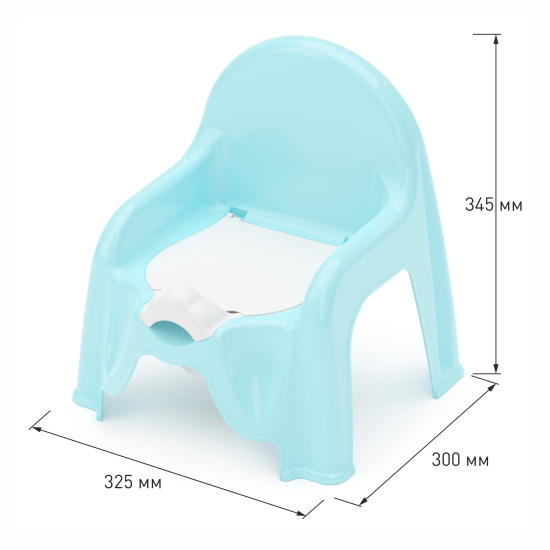 Горшок-стульчик (голубой) М1326
