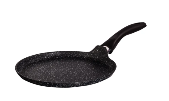 Сковорода блинная 220 мм с ручкой, АП линия "Granit Induction" (black) сбгчиш220а