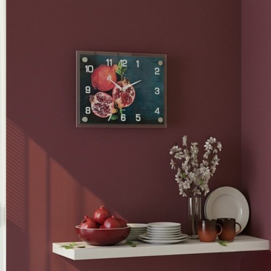 2535-306 Часы настенные "Сочный гранат" Рубин