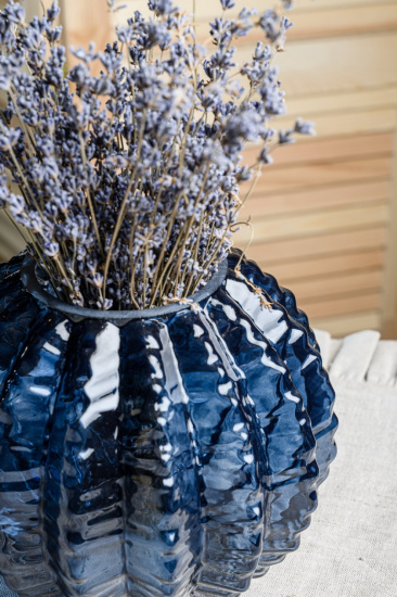 Ваза "Плиссе" малая d-170мм h-160мм 1901-Н5 "Ночное небо" 