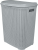 Корзина для белья Plast Team Melange 65л 463х406х507 мм серый шторм PT408011025 