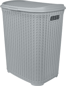 Корзина для белья Plast Team Melange 65л 463х406х507 мм серый шторм PT408011025 