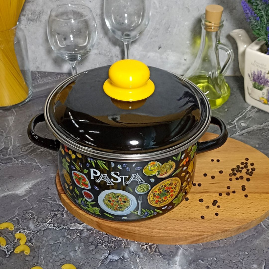 Кастрюля 3,0л цил. черн. Pasta 1RD181M  Кастрюля 3,0л цил. черн. Pasta 1RD181M